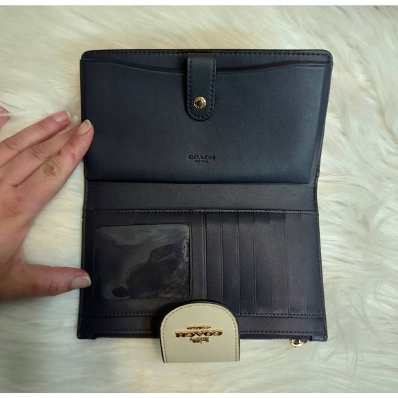 Coach Tech Wallet in Colorblock Signature Canvas - Picture 6 of 7